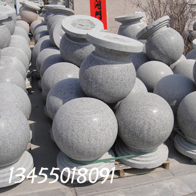 芝麻灰花崗巖擋車圓球
